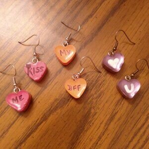 Valentine's Day-pierced earring set